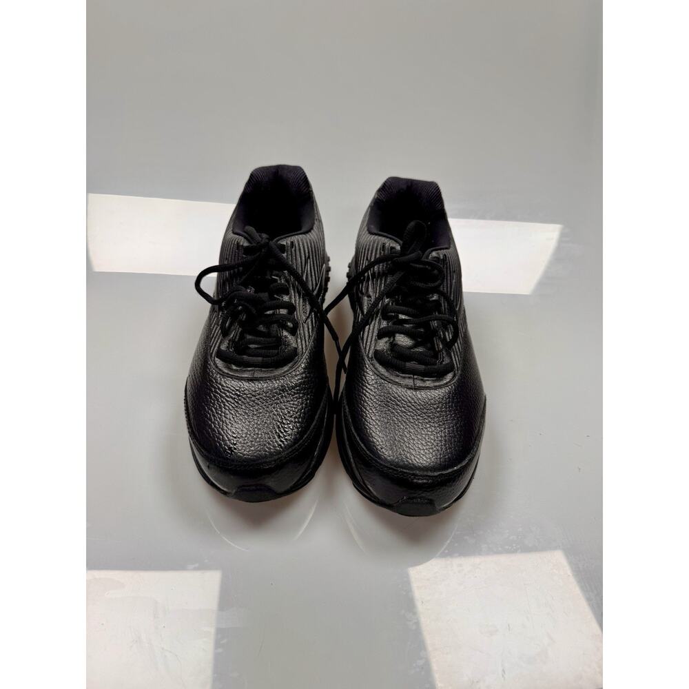 Brooks Addiction Walker 2 Black Leather Walking Shoes Womens 9.5 D Wide - Picture 2 of 10